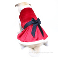 Vestido clásico de la Navidad del animal doméstico de la ropa del perro de la tela estupenda